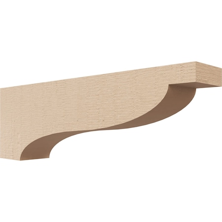 Ekena Millwork 2"W x 12"D x 4"H Thin Garner Rough Cedar Woodgrain TimberThane Corbel, Primed Tan CORUR02X12X04GARRCPR